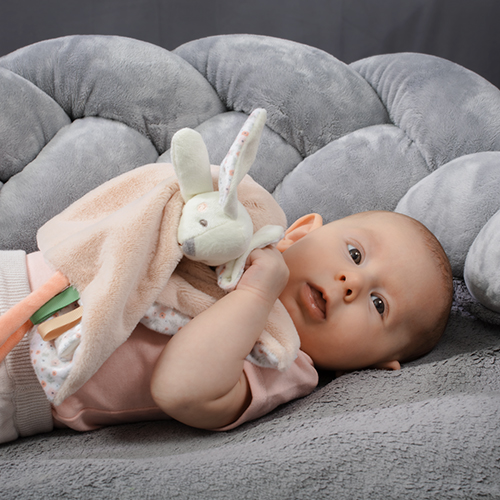 Babyono - 1539 Przytulanka kocyk BABY BUNNY